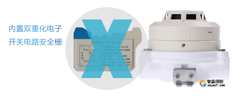 ZT-FBGY-2防爆感煙火災探測器內置雙重化電子開關電路安全柵